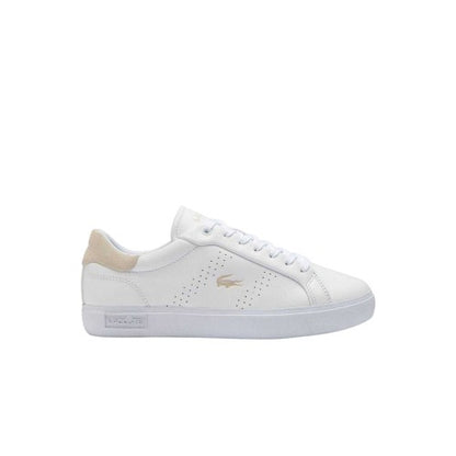 Front - Lacoste Womens/Ladies Powercourt 2.0 Leather Trainers