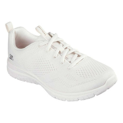 Front - Skechers Womens/Ladies Mesh Memory Foam Trainers