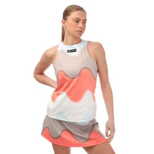 Front - Adidas Womens/Ladies Marimekko Tennis Tank Top