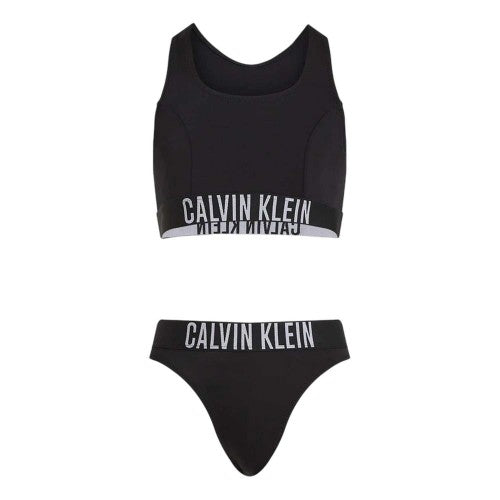 Front - Calvin Klein Girls Logo Bikini Set