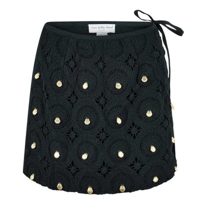 Front - Never Fully Dressed Womens/Ladies Embellished Crochet Mini Skirt