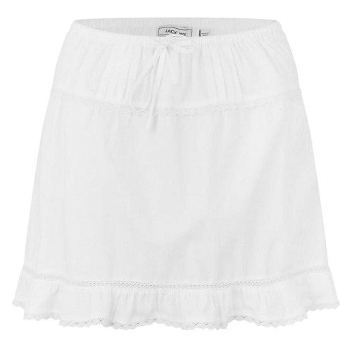 Front - Jack Wills Womens/Ladies Ruffle Hem Mini Skirt