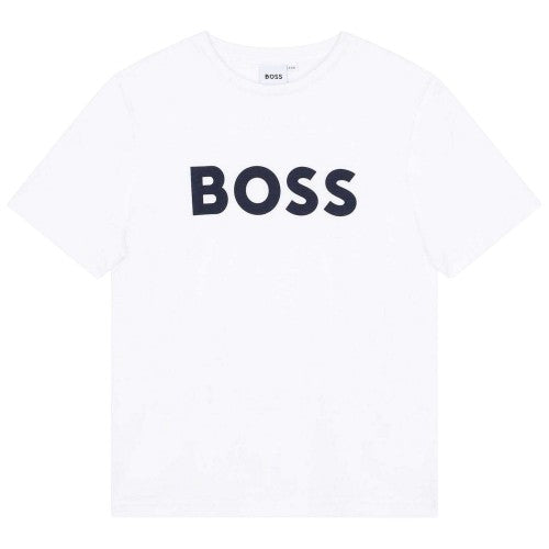 Front - Boss Childrens/Kids Large Logo T-Shirt