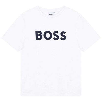 Front - Boss Childrens/Kids Large Logo T-Shirt