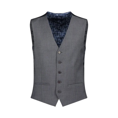 Front - Ted Baker Mens Panama Slim Waistcoat