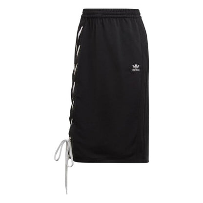 Front - Adidas Womens/Ladies Originals Lace Up Regular Midi Skirt