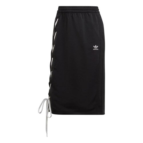 Front - Adidas Womens/Ladies Originals Lace Up Regular Midi Skirt