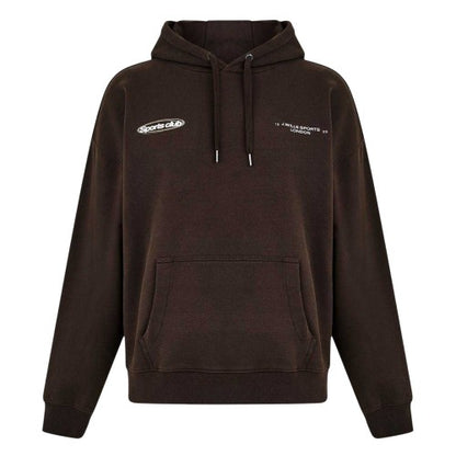 Front - Jack Wills Mens Back Print Regular Hoodie