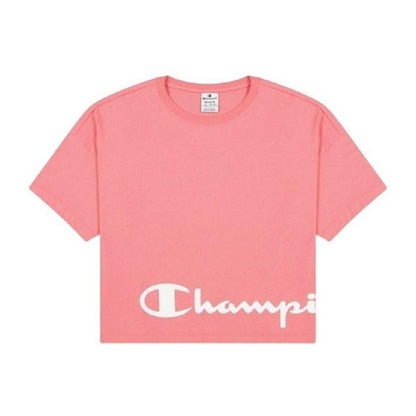 Front - Champion Womens/Ladies Crew Neck Regular Crop T-Shirt