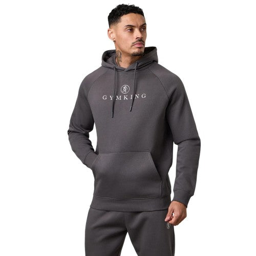 Front - Gym King Mens Logo Raglan Raglan Hoodie