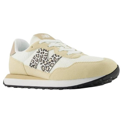 Front - New Balance Childrens/Kids 237 Leopard Print Trainers