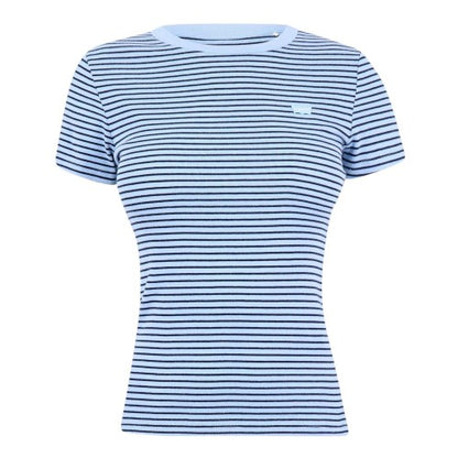 Front - Levis Womens/Ladies Housemark Striped Slim T-Shirt