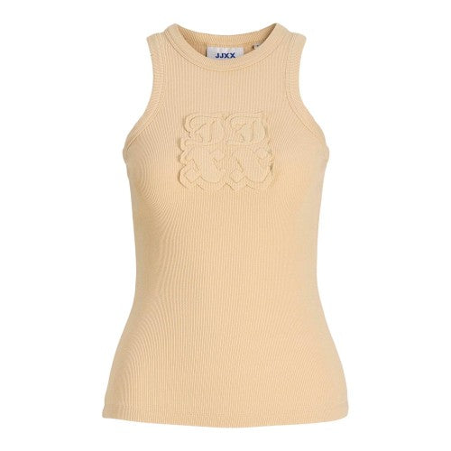 Front - JJXX Womens/Ladies Patch Fitted Sleeveless Tank Top