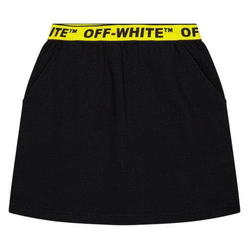 Front - Off White Girls Logo Mini Skirt