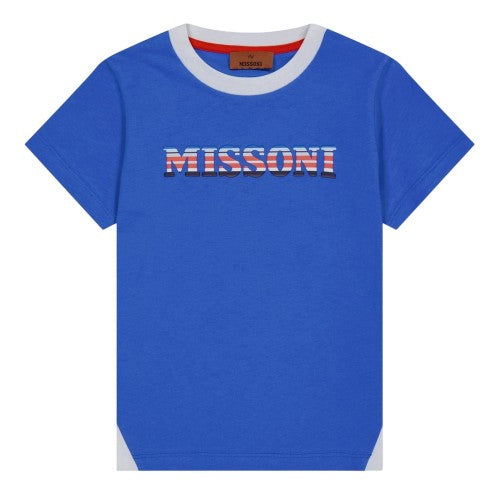 Front - Missoni Childrens/Kids Logo Regular T-Shirt