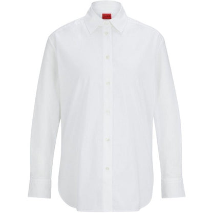 Front - Hugo Boss Womens/Ladies Boyfriend Shirt