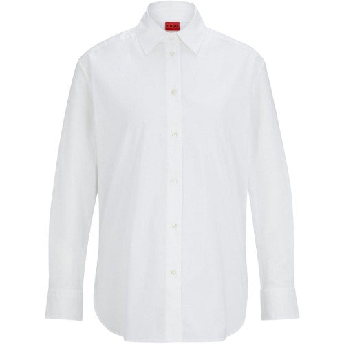 Front - Hugo Boss Womens/Ladies Boyfriend Shirt