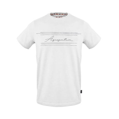 Front - Aquascutum Mens Script Crew Neck T-Shirt