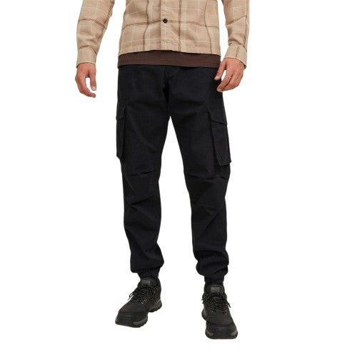 Front - Jack And Jones Mens Plain Cargo Trousers