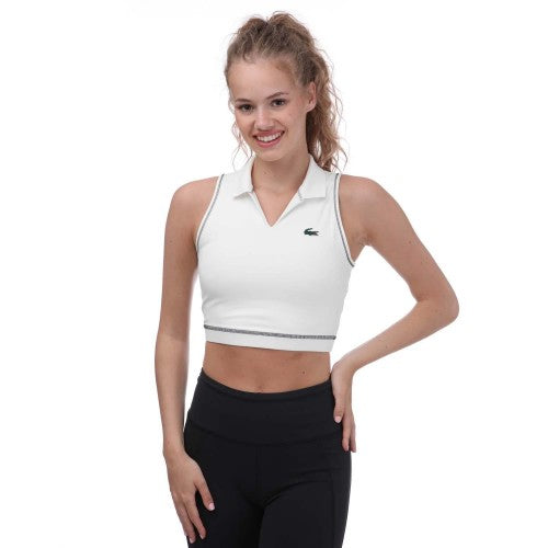 Front - Lacoste Womens/Ladies Polo Sports Bra