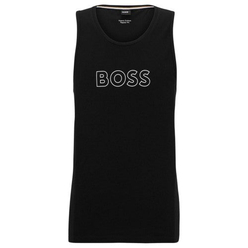 Front - Boss Mens Ribbed Tank Top