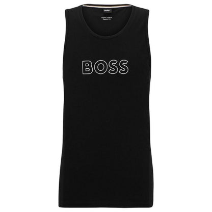 Front - Boss Mens Ribbed Tank Top