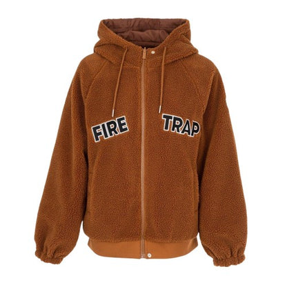 Front - Firetrap Womens/Ladies Teddy Fleece Reversible Jacket