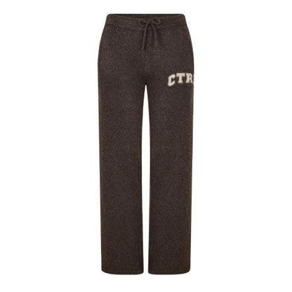 Front - Couture Womens/Ladies Fleece Wide Leg Sweatpants