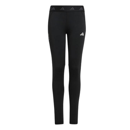 Front - Adidas Girls Techfit Leggings