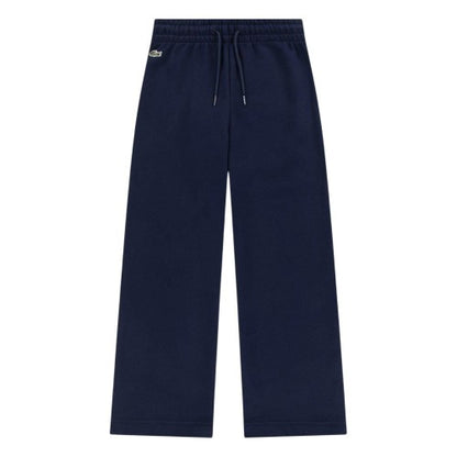 Front - Lacoste Womens/Ladies Logo Wide Leg Sweatpants