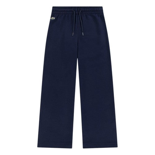 Front - Lacoste Womens/Ladies Logo Wide Leg Sweatpants