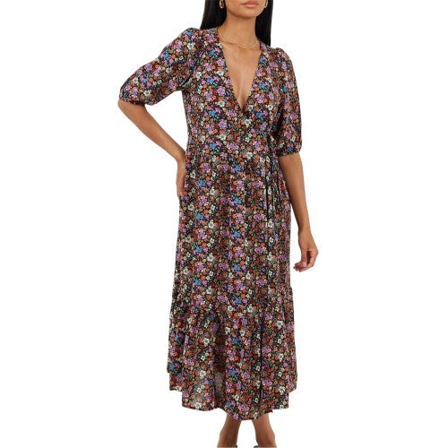 Front - Brave Soul Womens/Ladies Regular Wrap Dress
