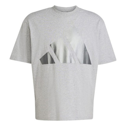 Front - Adidas Mens Logo Cotton Regular T-Shirt
