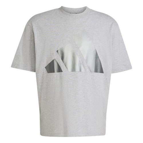 Front - Adidas Mens Logo Cotton Regular T-Shirt