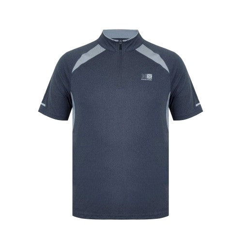 Front - Karrimor Mens Zip Neck Regular Competition T-Shirt