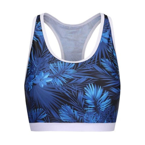 Front - Slazenger Womens/Ladies Leaf Print Bikini Top