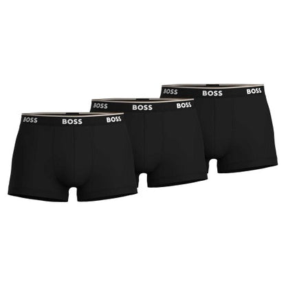 Front - Boss Mens Bodywear Logo Boxer Shorts (Pack of 3)