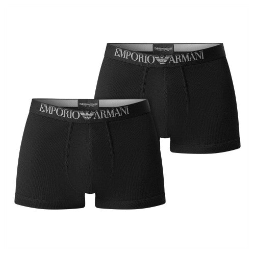 Front - Emporio Armani Mens Cotton Boxer Briefs