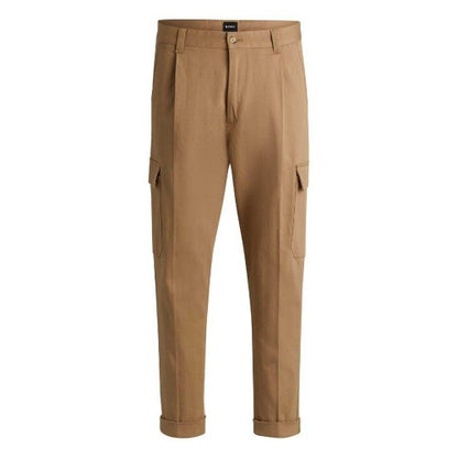 Front - Boss Mens C-Perin Cargo Tapered Combat Trousers