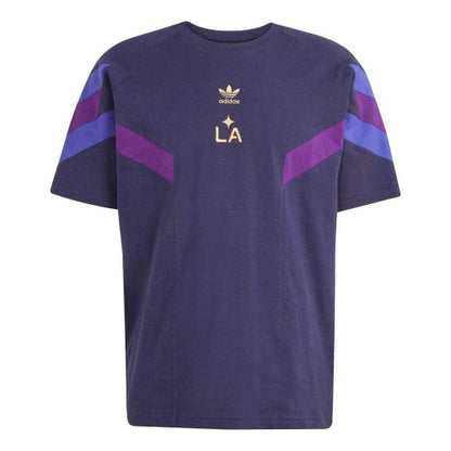 Front - LA Galaxy Mens Originals 25 Adidas T-Shirt
