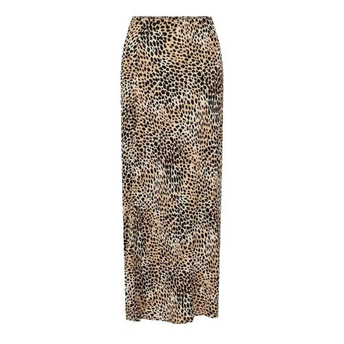 Front - Nobody´s Child Womens/Ladies Mila Leopard Print Linen Maxi Skirt