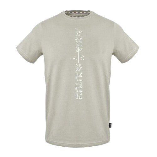 Front - Aquascutum Mens Logo Crew Neck Regular T-Shirt