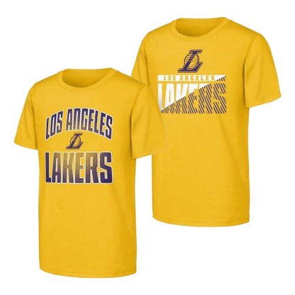 Front - Los Angeles Lakers Unisex Adult T-Shirt (Pack of 2)
