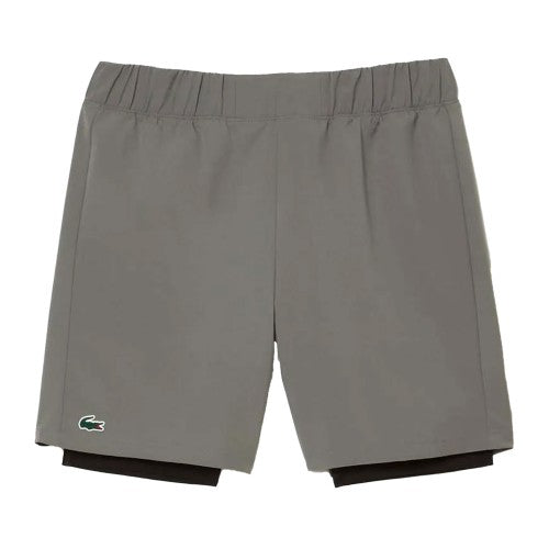Front - Lacoste Mens Ultra Dry Lined Sport Shorts