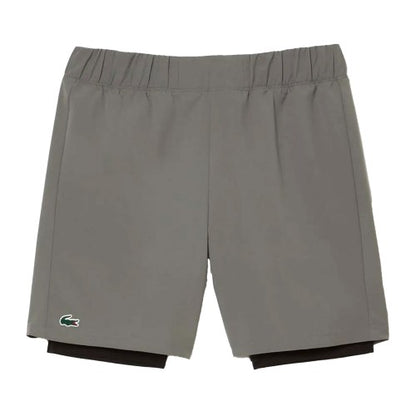 Front - Lacoste Mens Ultra Dry Lined Sport Shorts