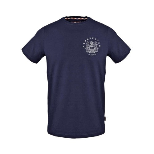 Front - Aquascutum Mens Jersey Crew Neck T-Shirt