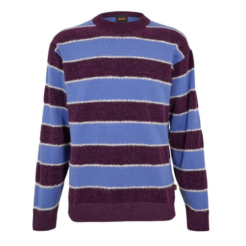 Front - Boss Mens Striped Sweater Top