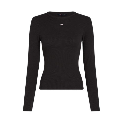 Front - Tommy Jeans Womens/Ladies Slim Long-Sleeved T-Shirt