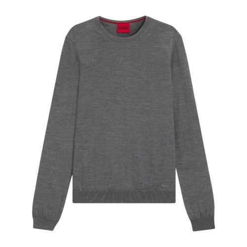 Front - Hugo Boss Mens San Cedric-M1 Crew Neck Jumper