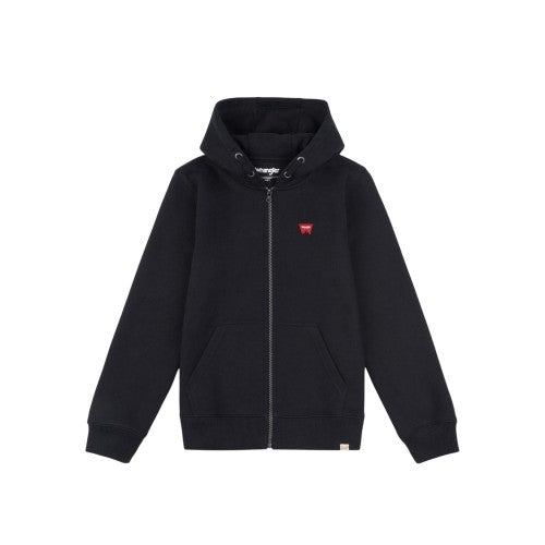 Front - Wrangler Childrens/Kids Regular Long-Sleeved Drawstring Hoodie